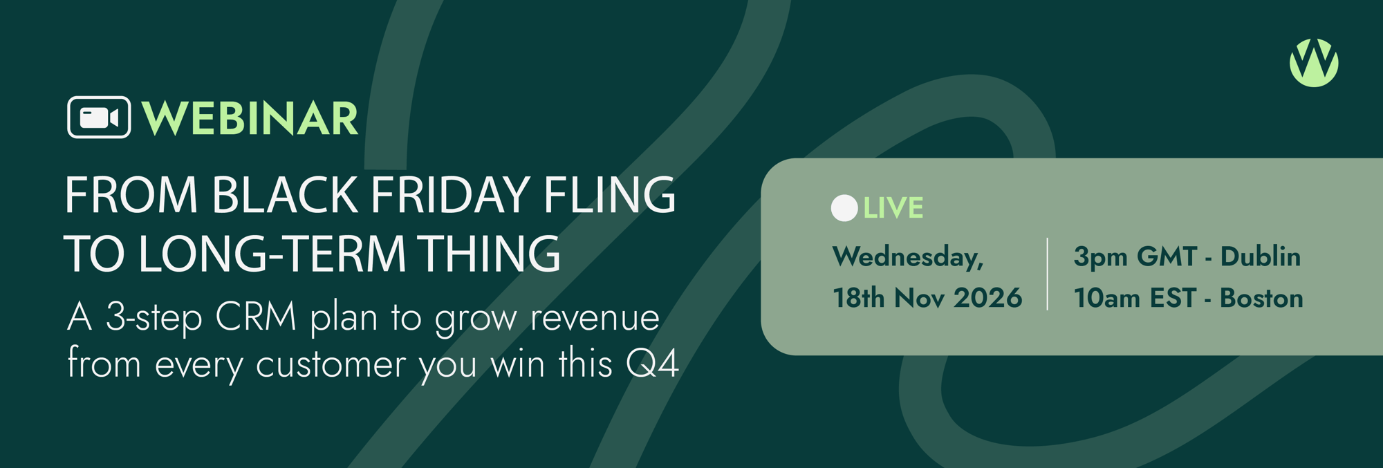 Webinar Black Friday Fling